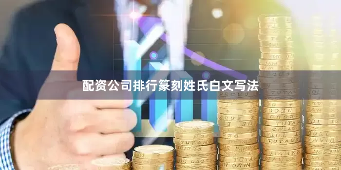 配资公司排行篆刻姓氏白文写法